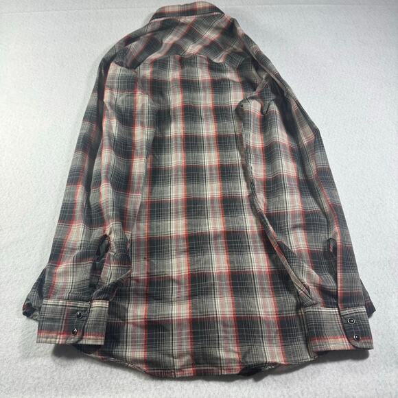 Levi’s Vintage Black Pearl Snap Button Down Regular Fit Medium WITH FLAWS - Picture 2 of 14